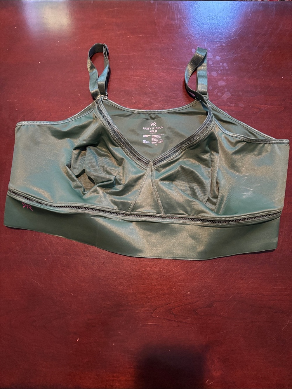 Ruby Ribbon Green Wireless Demiette with Adjustable Straps